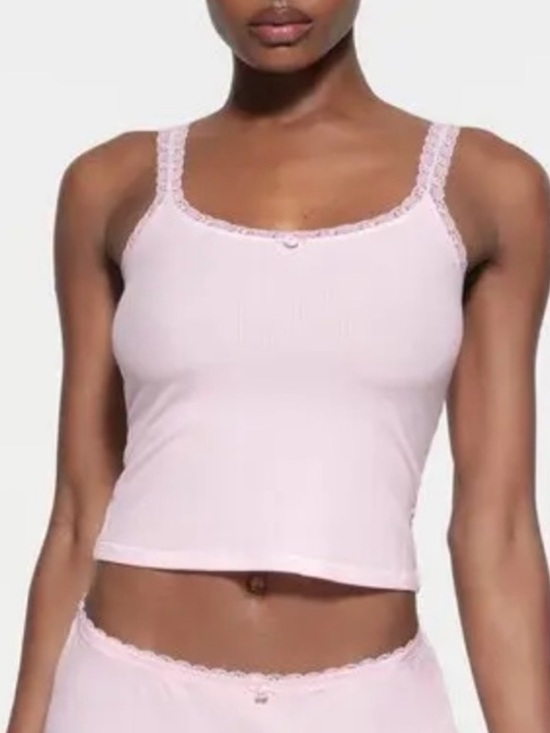 SKIMS Tops - SKIMS Soft Lounge Lace Cami Cherry Blossom